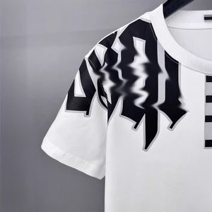 Camiseta de Manga Corta con Cuello Redondo, 100% Algodón, Corte Holgado para Hombre, con Logotipo Personalizado, Ropa Casual de Verano |   Diseño Exclusivo - Product Image 2