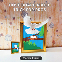 Planche magique en bois Dove, tour de magie professionnelle, planche de magie rapprochée, accessoire de magie cinématographique, jouet pour magicien, instructions incluses