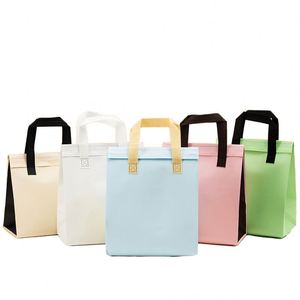 Bolsas de Comida para Llevar Personalizadas al por Mayor, Ecológicas, Desechables, de Polipropileno No Tejido, Impresas con Serigrafía, de Grado Alimenticio, Aisladas, para Café y Leche - Product Image 2