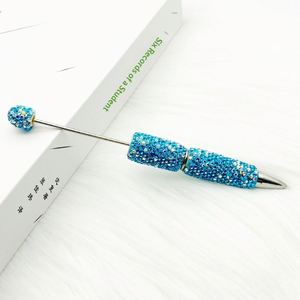 Nouveau stylo à bille rotatif fait main avec perles de diamant AB, motif ciel étoilé, pour DIY, vente en <span class=keywords><strong>gros</strong></span> - Product Image 4