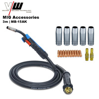 Torche de soudage MIG MAG VECTOR avec connecteur central Euro 3m |   MB-15 AK Soudage en aluminium pour accessoires STAHL WERK MIG MAG