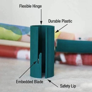 Cortador de papel cilíndrico de plástico con precisión de 0,1 mm para cortar papel, blanco, negro, azul - Product Image 2