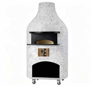 <span class=keywords><strong>Four</strong></span> à pizza professionnel en béton de grande taille, type Napolitain, robuste, électrique et au gaz, pour cuisson au <span class=keywords><strong>bois</strong></span>, 600 ° C pour la vente de produits de boulangerie - Product Image 1