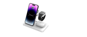 Chargeur sans fil magnétique portable pliable 3-en-1 de haute qualité, station de charge rapide sans fil 15W avec veilleuse - Product Image 4