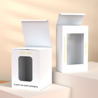 Caja de Embalaje Personalizada de Lujo para Limpiador Facial Rosa con Logotipo Estampado en Plata, Caja de Embalaje para Esmalte de Uñas