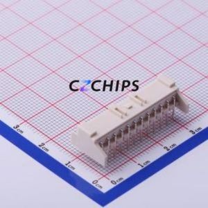 S12B-XASK-1(LF)(SN) Wire-to-Board Pin Header Bent Lead Through Hole,P=2.5mm Connector 1x12P 2.5mm Right Angle Insert XA - Product Image 2