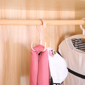Multi Functional Rotating Four Claw <b>Hook</b> For Bags Scarves Wardrobe Storage Light Pink Light Blue Light Green Beige PS Material - Product Image 4