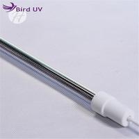 Lampe chauffante industrielle à tube droit en verre de quartz infrarouge à haute énergie UV en fibre de carbone pour oiseaux, 1000W 220V-480V, 5000 heures