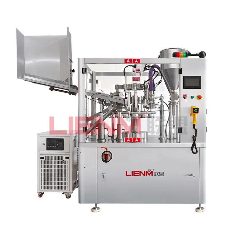 Lienm Machine Toothpaste Tube Filling Sealing Machine Tubes Packaging for Cosmetics Lotion Cream Tubes Prefilled Syringe Case