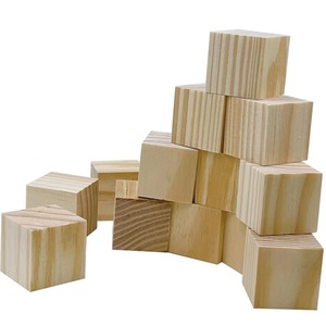 Bloques de Madera Sólida para Tallar, Materiales para Hacer Modelos Hechos a Mano, Pequeños Bloques Cuadrados de Madera de Pino, Suministros para Manualidades - Product Image 2