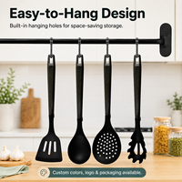 Nouvel ensemble d'ustensiles de cuisine en silicone YMS, 11 pièces, antiadhésif, cuillère et spatule, antidérapant, anti-brûlure, haute qualité