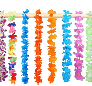 Hawaiian Leis For Hula Dance Luau Party Fower Necklace Leis For Party Supplies Favors Celebrations And Decorations