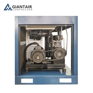 GiantAir Wholesale Belt Driven Screw Air Compressor Direct Drive Type Oil Injected 7.5kw 20hp Compressor De Ar Comprimido