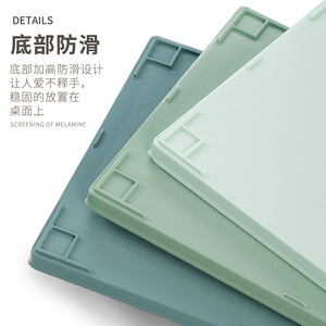 Xiangyuanmei Nordic <b>Melamine</b> Cutlery Tray, Rectangular Tea Tray, Creative Serving <b>Plate</b>, Imitation Porcelain Plastic Fast Food - Product Image 1
