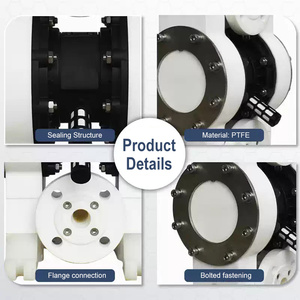 Bomba Neumática de Diafragma de PTFE para Aplicaciones de Agua, Admite Servicios de Personalización OEM, 8.3 Bar, Caudal de 667 l/min, Jdt-gm-ptfe2 - Product Image 2