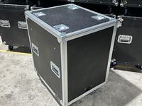 Flight case en aluminium 20U avec porte coulissante, antichoc et dissimulé, pour amplificateur, console audio, station de travail et rangement, boîte de transport