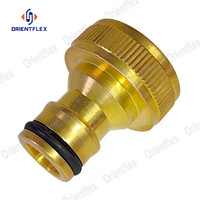 Adaptateur de tuyau d'eau de jardin en laiton femelle à femelle raccord rapide raccords de connecteur de robinet