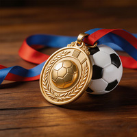 Médailles de football personnalisées 3D/2D, trophées, médailles sportives, médailles d'honneur, médailles de victoire, or, argent, soccer