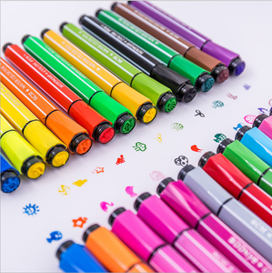 Eco Vriendelijke Mini Water Kleur Pen 12-36 Kleur Borstel Marker Pen Set Plastic Marker Pen Voor Kinderen Tekening - Product Image 2