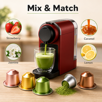 Capsules et sachets de matcha aromatisés pour machines à café, poudre de matcha pour boisson 2g/capsule, dosettes aromatisées