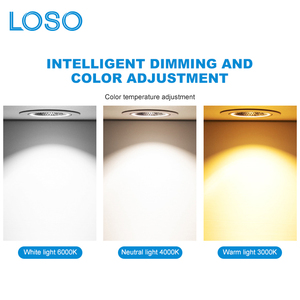 Loso đương đại cửa hàng trong nhà khách sạn nhà phòng tắm nhôm lõm 3 5 12 <span class=keywords><strong>20</strong></span> 30 <span class=keywords><strong>W</strong></span> dẫn xuống đèn - Product Image 3