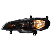 JY pour BMW X5 E70 2008 à 2013, feux de jour à LED, phares à double tonalité Angel Eye, assemblages de phares, stock local, plug-and-play