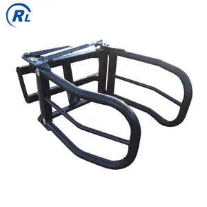 Qingdao Ruilan OEM Skid Steer Bale Squeezer , soft bale handler, customize agriculture farm machinery