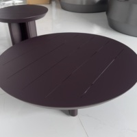 Table Moderne en Aluminium Durable pour Hôtel, Appartement, Salon et Bureau à Domicile