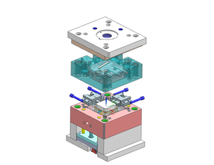 Hiệu quả nắp chai nhựa khuôn lật lên nắp chai hàng đầu khuôn nhựa đôi màu Thermos cup cap tiêm khuôn - Product Image 2