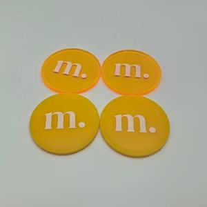 Jetons de poker en <span class=keywords><strong>plastique</strong></span> personnalisés avec logo, écologiques, de haute qualité, imprimés, vierges ou colorés, pour jeux et boissons, directement de l'usine - Product Image 2