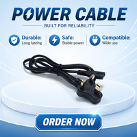 Cable de alimentación de 3 pines del Reino Unido a IEC C8 (Figura 8) de cobre puro, apto para TV, portátil y pequeños electrodomésticos en Filipinas, cable de repuesto