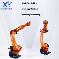 Robot de soldadura KUKA con escaneo láser, programación de rieles para tanques de fibra, soldadura sin operador, brazo articulado para soldadura robótica