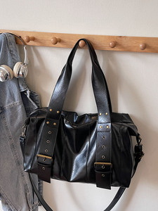 Nouveau sac à bandoulière décontracté tendance et minimaliste, sac fourre-tout vintage grande capacité pour l'hiver, pour femmes - Product Image 4