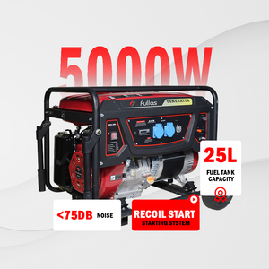 5kW 7kVA 단상 가솔린 발전기 220V 구리 교류 발전기 저소음 <68dB - Product Image 1