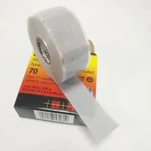Scot ch Self-Fusing Silicone Rubber Electrical Tape 70 Sky Blue/Gray