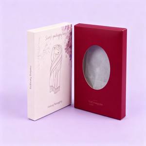 Boîte en carton imprimée personnalisée bon marché couverture chaussettes paquet boîte avec fenêtre recyclable papier kraft nouveau-né vêtements boîte-cadeau - Product Image 3