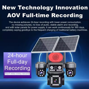 Bán buôn 16MP 8K aov 24/7 ghi lại không dây 4G LTE năng lượng mặt trời PTZ máy ảnh 4 ống kính IP CCTV ngoài trời 4G Sim thẻ ngoài trời năng lượng mặt trời máy ảnh - Product Image 5