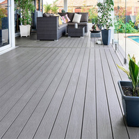 Planche de terrasse en WPC Vanjoin, durable toute saison, résistante à la décomposition, pour l'aménagement extérieur des balcons