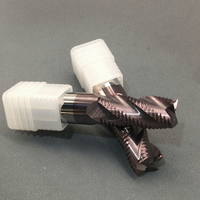 Promo Panas Mata Bor Router Karbida 4 Mata Pisau 10mm Shank, Kustomisasi ODM/OEM, Pemotong Ukiran Kayu CNC, Helix Milling 35/45
