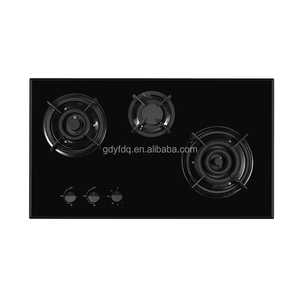 Kingbright série parabolique 86cm plaques de <span class=keywords><strong>cuisson</strong></span> en verre blanc cuisinière à gaz italienne 3 brûleurs plaques de <span class=keywords><strong>cuisson</strong></span> à gaz intégrées - Product Image 3