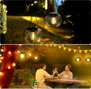 Linterna <span class=keywords><strong>solar</strong></span> colgante impermeable mejorada para decoraciones de caminos de jardín al aire libre hermosa iluminación con energía <span class=keywords><strong>solar</strong></span> para árboles - Product Image 5