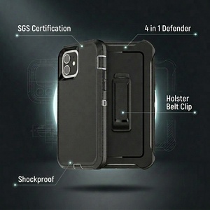 Funda Protectora Resistente a Impactos Defender Armor TPU PC con Clip para Cinturón para iPhone 17 16 15 Pro Max S26 S25 S24 Ultra - Product Image 1