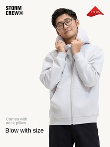 Mediastorm ma thuật gối trùm đầu áo stormcrew đứng cổ áo mô hình trái tim du lịch thoải mái 25 mùa thu nam cotton - Product Image 1