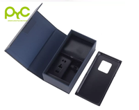 Boîte d'emballage en papier kraft noir avec logo personnalisé, prix direct d'usine, étui pour téléphone portable, accessoires de téléphone
