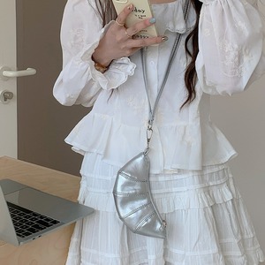 Monedero con cierre de cremallera de 6 pulgadas, mini bolso cruzado para lápiz labial y auriculares, para uso diario, en colores macaron. - Product Image 2