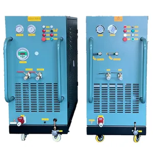 Unidad de recuperación de gas refrigerante R134a, aire acondicionado 7HP, máquina de carga de recuperación R410A, máquina de recarga de CA sin aceite