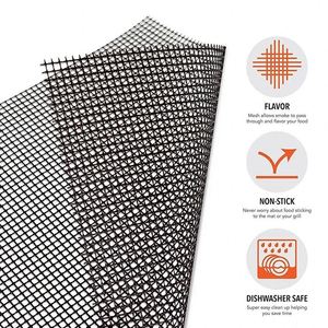 Non-stick Barbecue Mesh Mat Reusable Heat Resistance <b>BBQ</b> Baking Net Pad Kitchen Cooking Smoker Mat Liner Accessories <b>Tool</b> - Product Image 2