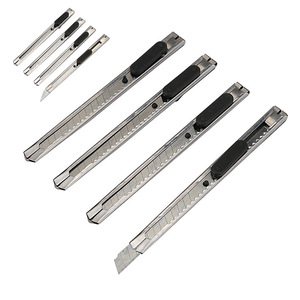 Piccolo Coltello Multiuso in Acciaio Inossidabile - Taglierino Portatile per Ufficio, Lama in Metallo per Arte e Artigianato per Studenti/Dipingimento/Imballaggio - Product Image 1