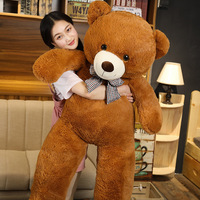Boneka Beruang Teddy Klasik Lembut Grosir, Mainan Hewan Boneka Raksasa dengan Dasi Kupu-kupu, Beruang Lucu untuk Hadiah Ulang Tahun Hari Valentine