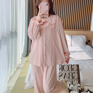 8655 da <span class=keywords><strong>donna</strong></span> dolce <span class=keywords><strong>pigiama</strong></span> di puro cotone che allatta indumenti da notte elasticizzati manica lunga in vita per la <span class=keywords><strong>gravidanza</strong></span> di maternità - Product Image 1